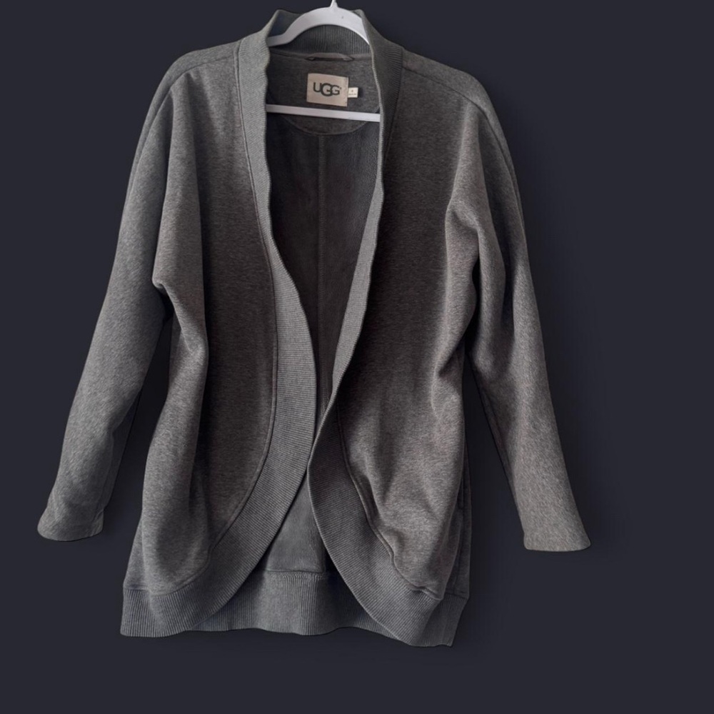 UGG Women's Charcoal Open Cardigan